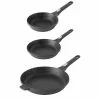 GEM 3-Piece Cast Aluminum Nonstick Frying Pan Set in Black by BergHOFF 2 GEM 3-Piece Cast Aluminum Nonstick Frying Pan Set in Black by BergHOFF -Cookware Sales Shop black berghoff skillets 2220047 64 1000
