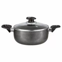6 qt. Non-Stick Aluminum Dutch Oven in Black by Brentwood