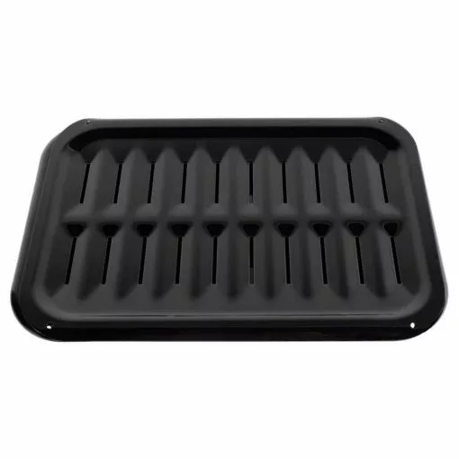 2-Piece Porcelain Heavy-Duty Broiler Pan and Grill Set by Certified Appliance Accessories -Cookware Sales Shop black broiler pans 50008 64 1000