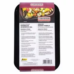 2-Piece Porcelain Heavy-Duty Broiler Pan and Grill Set by Certified Appliance Accessories -Cookware Sales Shop black broiler pans 50008 76 1000