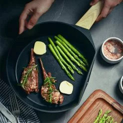 11 in. Cast Iron Skillet Nonstick Frying Pan in Black by CAMMEX 12 11 in. Cast Iron Skillet Nonstick Frying Pan in Black by CAMMEX -Cookware Sales Shop black cammex skillets cx823028 44 1000