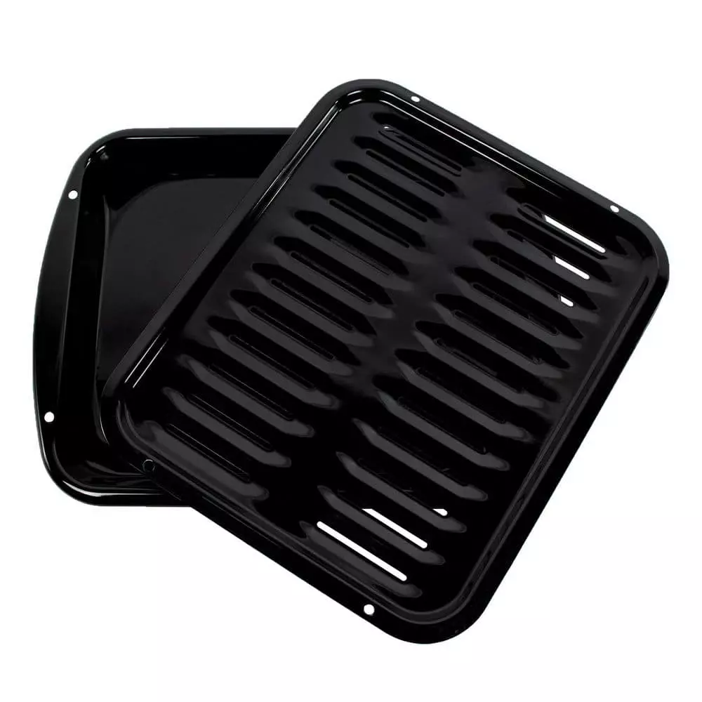 2-Piece Porcelain Heavy-Duty Broiler Pan and Grill Set by CERTIFIED APPLIANCE ACCESSORIES 7 2-Piece Porcelain Heavy-Duty Broiler Pan and Grill Set by CERTIFIED APPLIANCE ACCESSORIES - Image 5