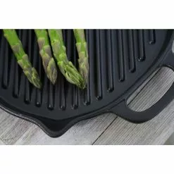 French Enameled 18 in. Cast Iron Grill Pan in Black by Chasseur -Cookware Sales Shop black chasseur grill pans ci 33705ci 124 1f 1000