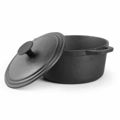 Pre-Seasoned 3.4 Qt. Cast Iron Dutch Oven by Commercial CHEF