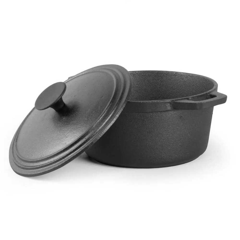 Pre-Seasoned 3.4 Qt. Cast Iron Dutch Oven by Commercial CHEF 3 Pre-Seasoned 3.4 Qt. Cast Iron Dutch Oven by Commercial CHEF