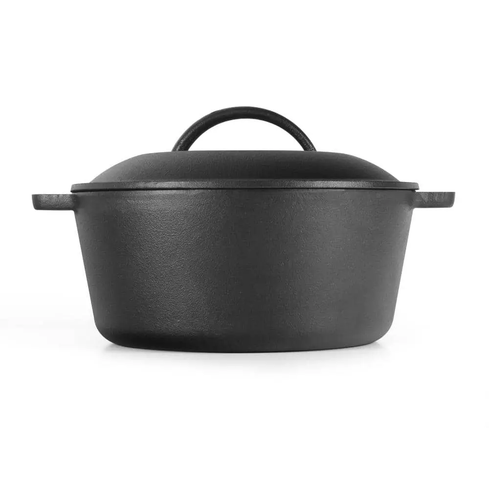 Pre-Seasoned 5 Qt. Cast Iron Dutch Oven by Commercial CHEF 5 Pre-Seasoned 5 Qt. Cast Iron Dutch Oven by Commercial CHEF - Image 3