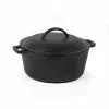 Pre-Seasoned 5 Qt. Cast Iron Dutch Oven by Commercial CHEF -Cookware Sales Shop black commercial chef dutch ovens chfl545 64 1000