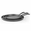 Pre-Seasoned 3-Piece Cast Iron Griddle Set by Commercial CHEF 1 Pre-Seasoned 3-Piece Cast Iron Griddle Set by Commercial CHEF -Cookware Sales Shop black commercial chef grill pans chci81012 64 1000
