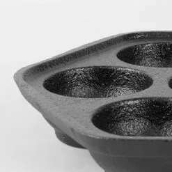 Pre-Seasoned 12 in. Dia Cast Iron Danish Pancake Frying Pan by Commercial CHEF -Cookware Sales Shop black commercial chef skillets chci4105 44 1000