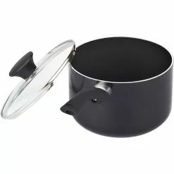 Stay Cool Handle 15-Piece Aluminum Nonstick Cookware Set in Black by Cook N Home 9 Stay Cool Handle 15-Piece Aluminum Nonstick Cookware Set in Black by Cook N Home -Cookware Sales Shop black cook n home pot pan sets nc 00296 1f 1000