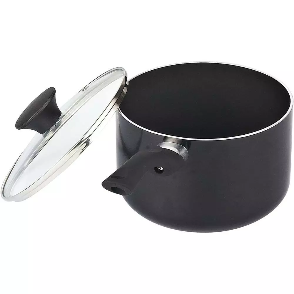 Stay Cool Handle 15-Piece Aluminum Nonstick Cookware Set in Black by Cook N Home 6 Stay Cool Handle 15-Piece Aluminum Nonstick Cookware Set in Black by Cook N Home - Image 4