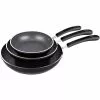 3-Pieces Frying Saute Pan Set with Non-stick Coating and Induction Compatible Bottom, 8 in. /10 in. /12 in. , Black by Cook N Home 1 3-Pieces Frying Saute Pan Set with Non-stick Coating and Induction Compatible Bottom, 8 in. /10 in. /12 in. , Black by Cook N Home -Cookware Sales Shop black cook n home skillets 02683 64 1000