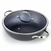 5 qt. Hard-Anodized Aluminum Nonstick Saute Pan in Black with Glass Lid by Cooks Standard 1 5 qt. Hard-Anodized Aluminum Nonstick Saute Pan in Black with Glass Lid by Cooks Standard -Cookware Sales Shop black cooks standard saute pans 02486 64 1000