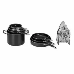 SmartNest Non-Stick Aluminum 12pc set by Cuisinart -Cookware Sales Shop black cuisinart pot pan sets n51 12bk 1f 1000