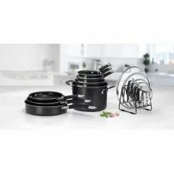 SmartNest Non-Stick Aluminum 12pc set by Cuisinart -Cookware Sales Shop black cuisinart pot pan sets n51 12bk 4f 1000