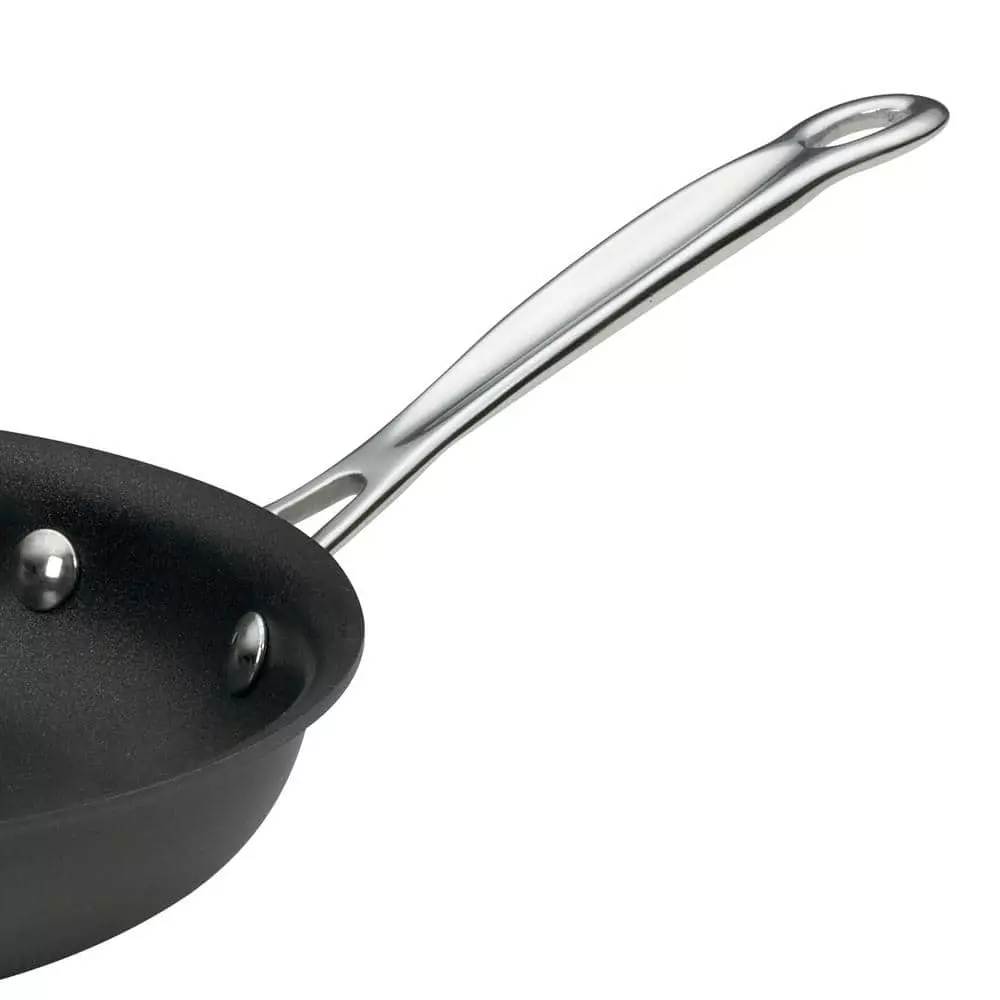 Chef's Classic 12 in. Hard-Anodized Aluminum Nonstick Skillet in Black with Glass Lid by Cuisinart 5 Chef's Classic 12 in. Hard-Anodized Aluminum Nonstick Skillet in Black with Glass Lid by Cuisinart - Image 3
