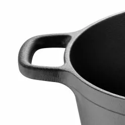 BBQ 3 qt. Round Cast Iron Covered Dutch Oven by MasterPRO 13 BBQ 3 qt. Round Cast Iron Covered Dutch Oven by MasterPRO -Cookware Sales Shop black dutch ovens mpus16308blk 44 1000