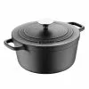 BBQ 3 qt. Round Cast Iron Covered Dutch Oven by MasterPRO 1 BBQ 3 qt. Round Cast Iron Covered Dutch Oven by MasterPRO -Cookware Sales Shop black dutch ovens mpus16308blk 64 1000