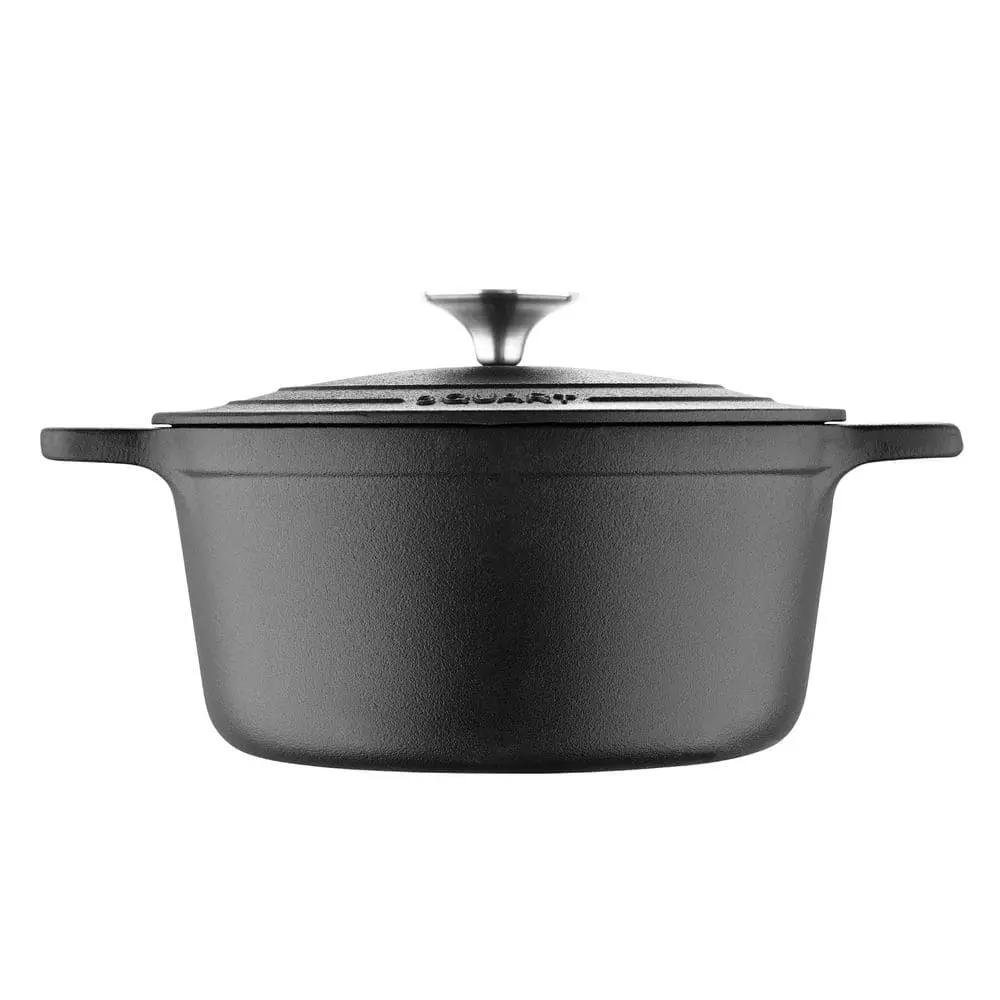 BBQ 3 qt. Round Cast Iron Covered Dutch Oven by MasterPRO 4 BBQ 3 qt. Round Cast Iron Covered Dutch Oven by MasterPRO - Image 2