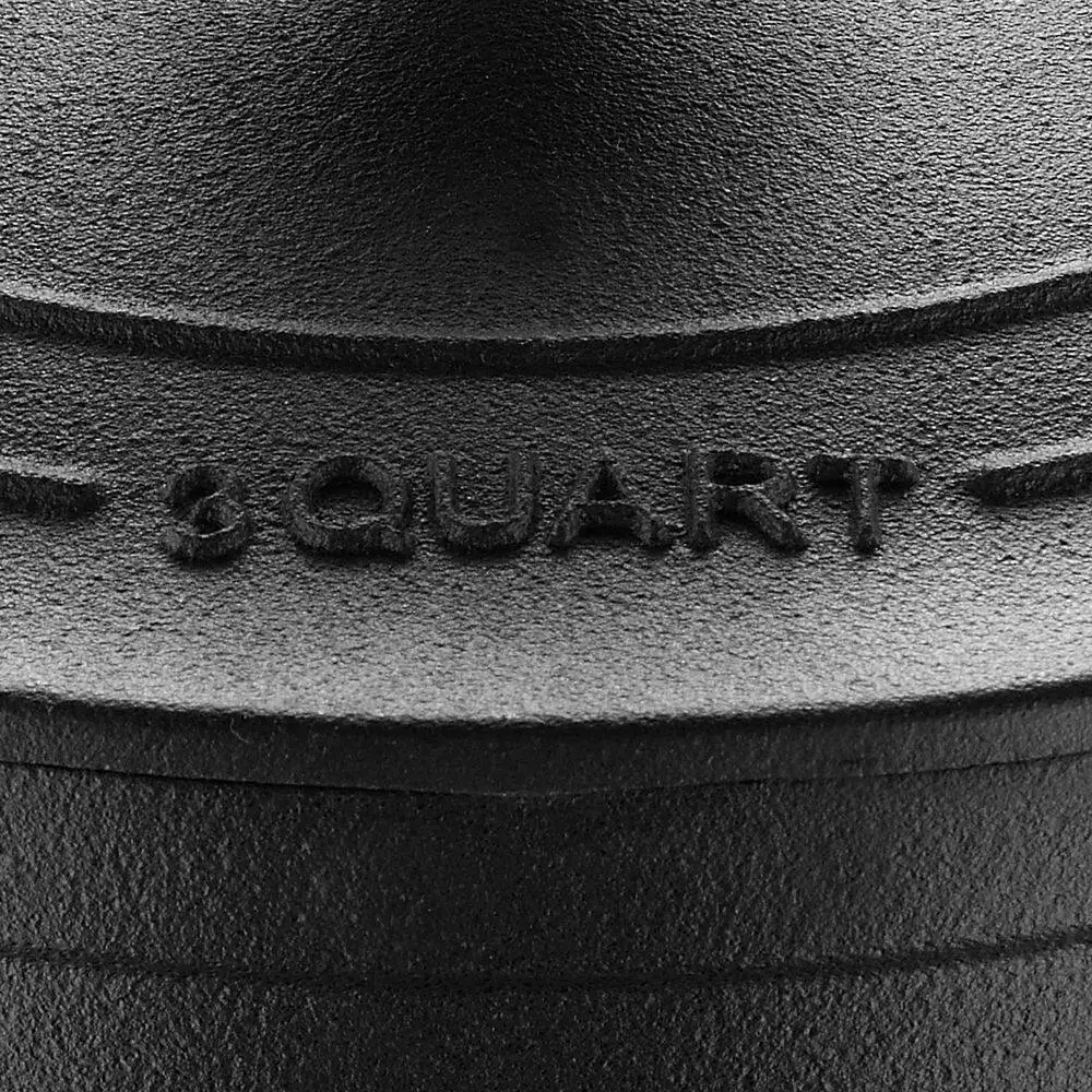 BBQ 3 qt. Round Cast Iron Covered Dutch Oven by MasterPRO 8 BBQ 3 qt. Round Cast Iron Covered Dutch Oven by MasterPRO - Image 6