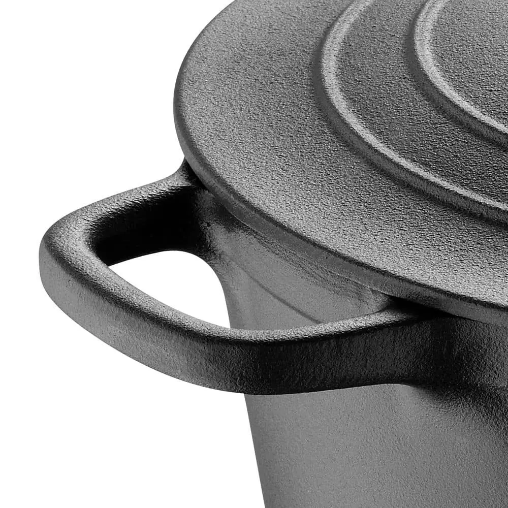 BBQ 6 qt. Round Cast Iron Covered Dutch Oven by MasterPRO 7 BBQ 6 qt. Round Cast Iron Covered Dutch Oven by MasterPRO - Image 5