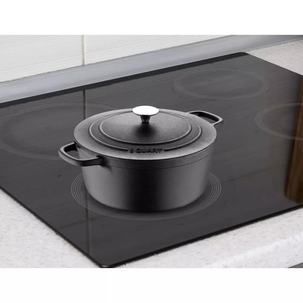 BBQ 6 qt. Round Cast Iron Covered Dutch Oven by MasterPRO 9 BBQ 6 qt. Round Cast Iron Covered Dutch Oven by MasterPRO - Image 7