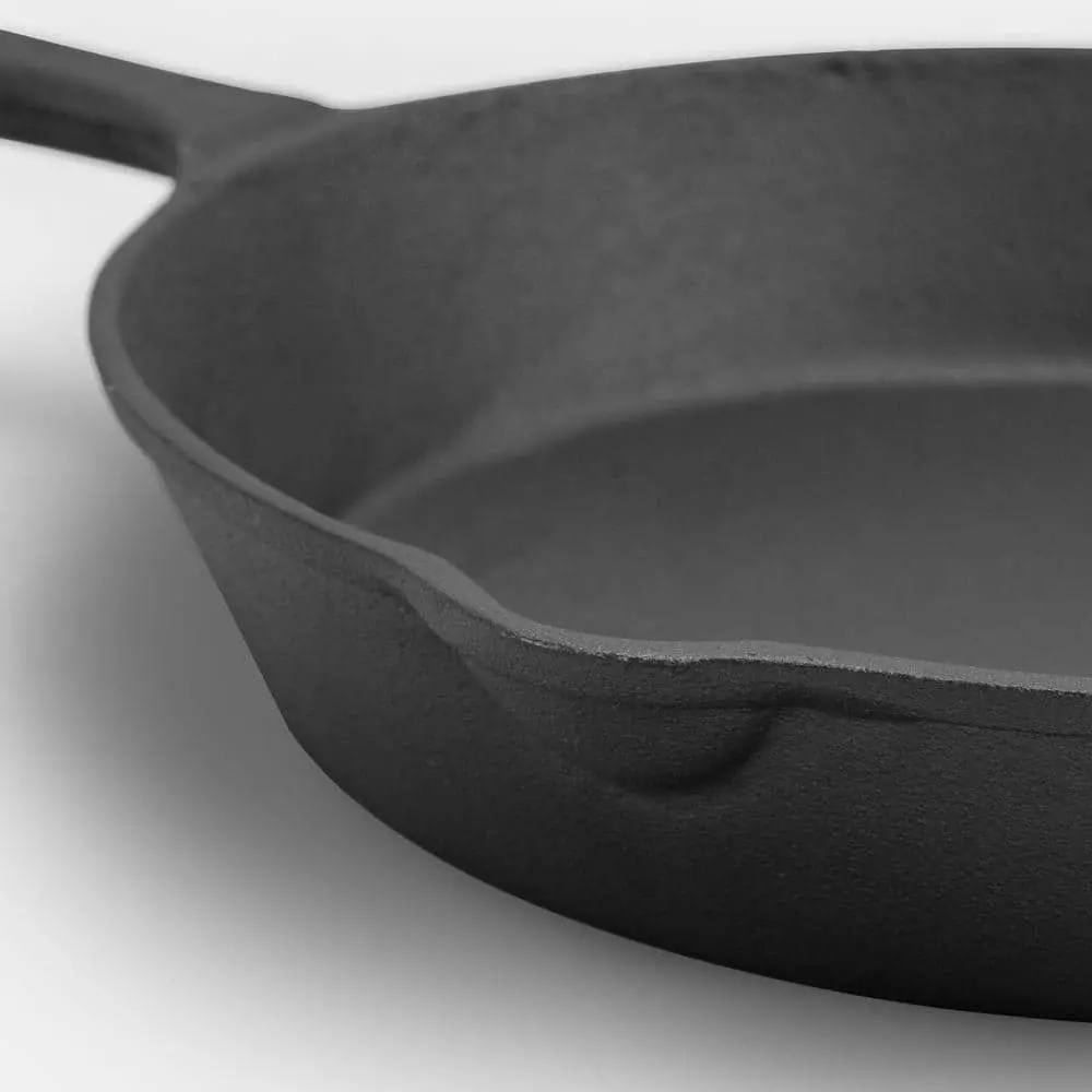 10 in. Cast Iron Skillet in Black by ExcelSteel 4 10 in. Cast Iron Skillet in Black by ExcelSteel - Image 2