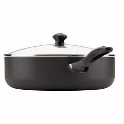 Dishwasher Safe 12 in. Aluminum Nonstick Skillet in Black with Glass Lid by Farberware 11 Dishwasher Safe 12 in. Aluminum Nonstick Skillet in Black with Glass Lid by Farberware -Cookware Sales Shop black farberware skillets 21981 66 1000