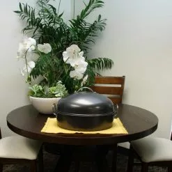 Kenmar 16 in. Carbon Steel Roaster Pan with High Dome Lide by Gibson Home 9 Kenmar 16 in. Carbon Steel Roaster Pan with High Dome Lide by Gibson Home -Cookware Sales Shop black gibson home roasting pans 985101012m 1f 1000