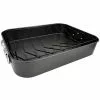 Top Roast 10 qt. Black Carbon Steel Roasting Pan with Rack by GIBSON HOME 1 Top Roast 10 qt. Black Carbon Steel Roasting Pan with Rack by GIBSON HOME -Cookware Sales Shop black gibson home roasting pans 986101013m 64 1000