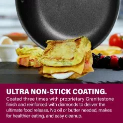 17-Piece Aluminum Ultra-Durable Nonstick Diamond Infused Knives and Cookware Set with Cutting Board by Granite Stone Diamond 12 17-Piece Aluminum Ultra-Durable Nonstick Diamond Infused Knives and Cookware Set with Cutting Board by Granite Stone Diamond -Cookware Sales Shop black granite stone diamond pot pan sets 8305 44 1000