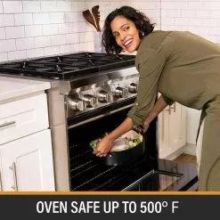 3.7 qt. Aluminum Nonstick Diamond Infused Coating Covered Oval Roasting Pan with Lid by GRANITESTONE 13 3.7 qt. Aluminum Nonstick Diamond Infused Coating Covered Oval Roasting Pan with Lid by GRANITESTONE -Cookware Sales Shop black granitestone roasting pans 7509 44 1000