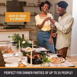 8.8 qt. Aluminum Nonstick Diamond Infused Coating Covered Oval Roasting Pan with Lid by GRANITESTONE -Cookware Sales Shop black granitestone roasting pans 7511 76 1000