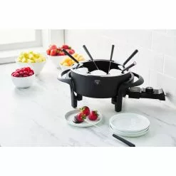 3 qt. Black Ceramic Non-Stick Multi-Use Fondue Pot Set with 8-Fondue Forks by GreenLife 13 3 qt. Black Ceramic Non-Stick Multi-Use Fondue Pot Set with 8-Fondue Forks by GreenLife -Cookware Sales Shop black greenlife fondue pots cc005121 001 31 1000