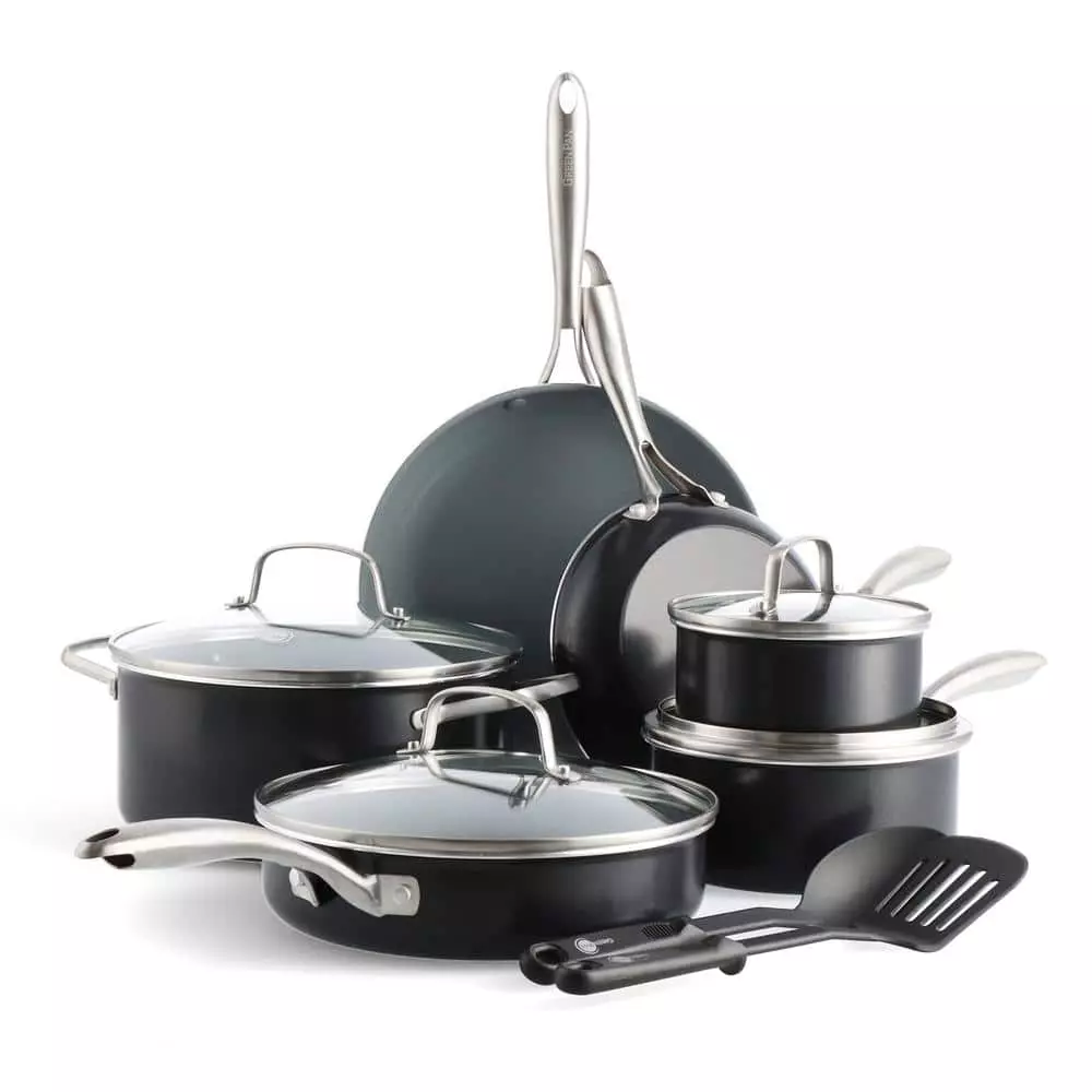 12-Piece Swift Healthy Ceramic Nonstick Aluminum Cookware Set by GreenPan 3 12-Piece Swift Healthy Ceramic Nonstick Aluminum Cookware Set by GreenPan