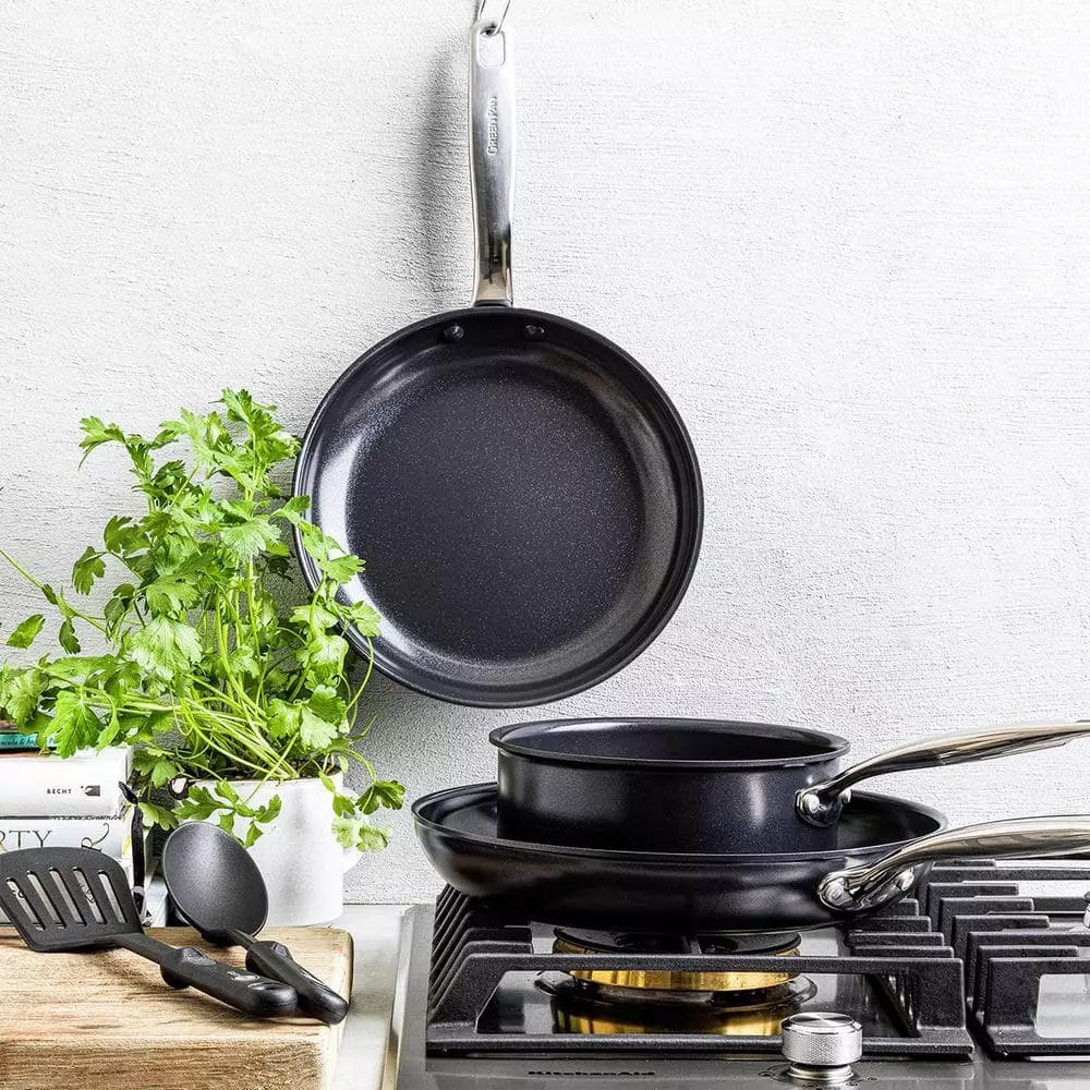 Chatham 5-Piece Black Ceramic Nonstick Cookware Set by GreenPan 4 Chatham 5-Piece Black Ceramic Nonstick Cookware Set by GreenPan - Image 2