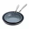 Swift 2-Piece Healthy Ceramic Nonstick Aluminum Frying Pans Set by GreenPan
