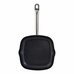 11 in. Aluminum Nonstick Grill Pan in Black by BERGNER 12 11 in. Aluminum Nonstick Grill Pan in Black by BERGNER -Cookware Sales Shop black grill pans bgus12023blk 1f 1000