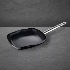 11 in. Aluminum Nonstick Grill Pan in Black by BERGNER 14 11 in. Aluminum Nonstick Grill Pan in Black by BERGNER -Cookware Sales Shop black grill pans bgus12023blk fa 1000