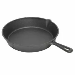 10.5 in. Pre-Seasoned Cast Iron Skillet by Home Basics