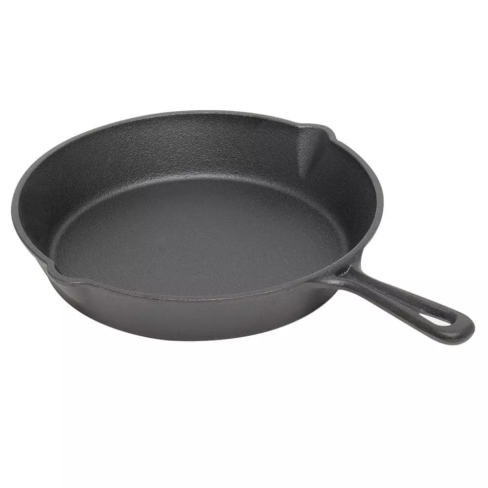 10.5 in. Pre-Seasoned Cast Iron Skillet by Home Basics 3 10.5 in. Pre-Seasoned Cast Iron Skillet by Home Basics