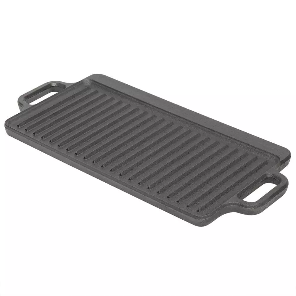 19 in. Pre-Seasoned Cast Iron Griddle by Home Basics 6 19 in. Pre-Seasoned Cast Iron Griddle by Home Basics - Image 4