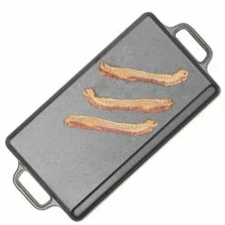 19 in. Pre-Seasoned Cast Iron Griddle by Home Basics 10 19 in. Pre-Seasoned Cast Iron Griddle by Home Basics -Cookware Sales Shop black home basics grill pans hdc94615 4f 1000