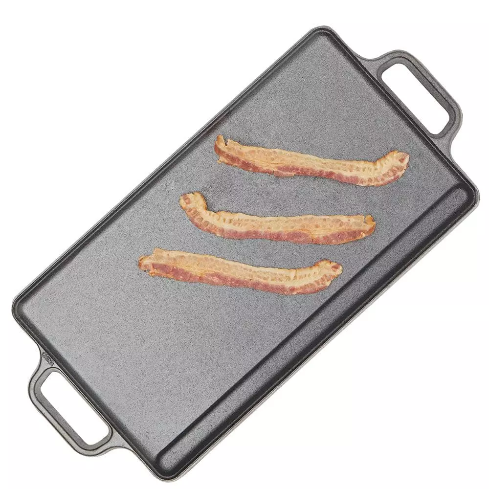 19 in. Pre-Seasoned Cast Iron Griddle by Home Basics 5 19 in. Pre-Seasoned Cast Iron Griddle by Home Basics - Image 3
