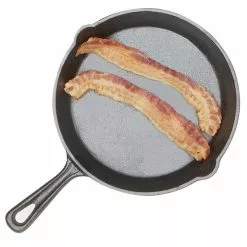 8 in. Pre-Seasoned Cast Iron Skillet with Pour Spouts by Home Basics -Cookware Sales Shop black home basics grill pans hdc94616 4f 1000