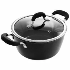 Arlington 4.5 qt. Aluminum Dutch Oven with Lid in Black by KENMORE -Cookware Sales Shop black kenmore dutch ovens 985118650m 4f 1000