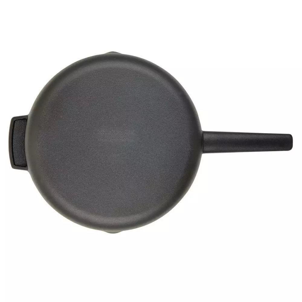 Seasoned Cast Iron 12 in. Cast Iron Frying Pan Black by KitchenAid 4 Seasoned Cast Iron 12 in. Cast Iron Frying Pan Black by KitchenAid - Image 2