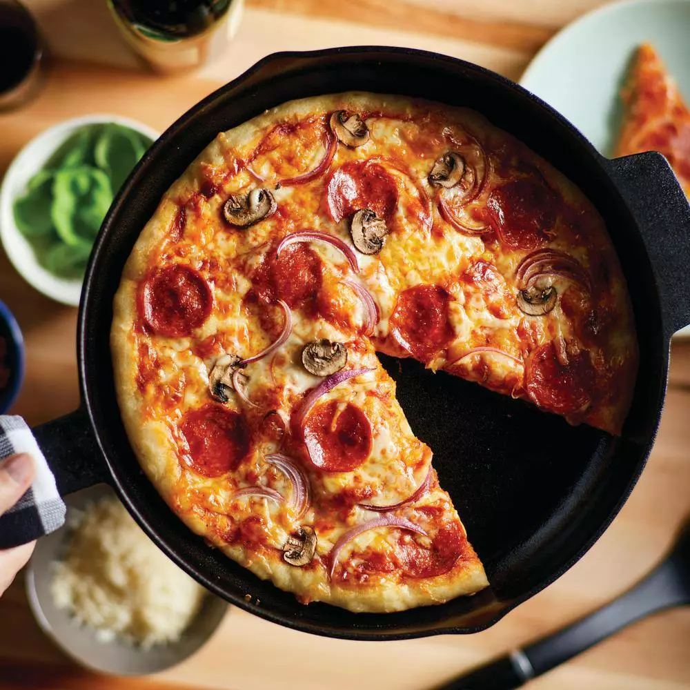 Seasoned Cast Iron 12 in. Cast Iron Frying Pan Black by KitchenAid 9 Seasoned Cast Iron 12 in. Cast Iron Frying Pan Black by KitchenAid - Image 7