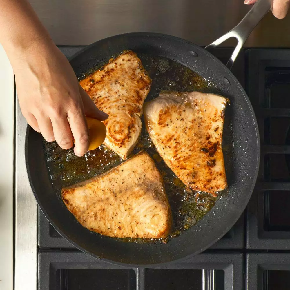 12.25 in. Hard-Anodized Induction Aluminum Nonstick Frying Pan with Lid Black Matte by KitchenAid 11 12.25 in. Hard-Anodized Induction Aluminum Nonstick Frying Pan with Lid Black Matte by KitchenAid - Image 9