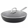 12.25 in. Hard-Anodized Induction Aluminum Nonstick Frying Pan with Lid Black Matte by KitchenAid 1 12.25 in. Hard-Anodized Induction Aluminum Nonstick Frying Pan with Lid Black Matte by KitchenAid -Cookware Sales Shop black kitchenaid skillets 80123 64 1000